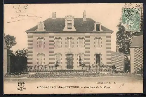 AK Villeneuve-l`Archevêque, Château de la Motte