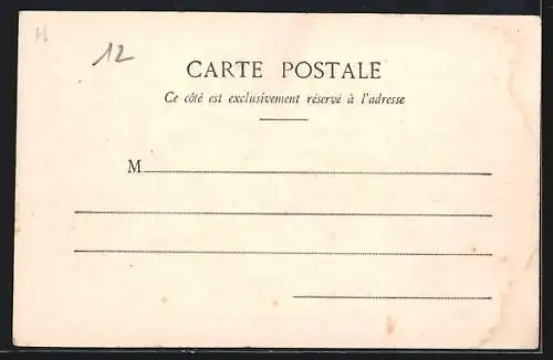AK La Celle-St-Cyr, Arrivée par Loivre avec vue sur le village et les collines environnantes