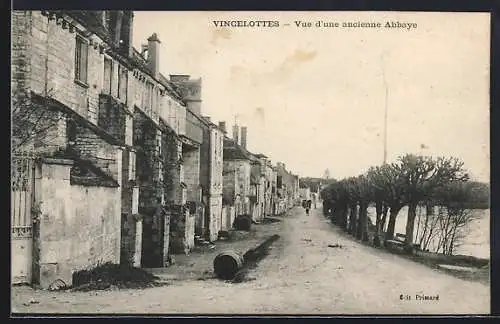 AK Vincelottes, Vue d`une ancienne Abbaye