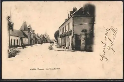 AK Arces /Yonne, La Grande Rue