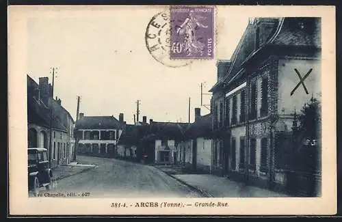 AK Arces /Yonne, Grande-Rue