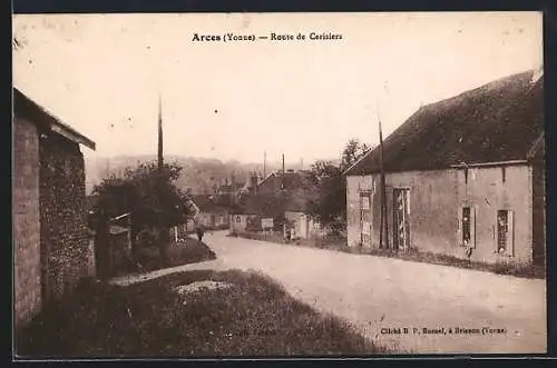 AK Arces /Yonne, Route de Cerisiers