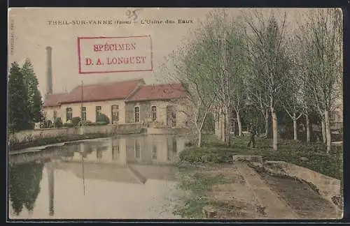 AK Theil-sur-Vanne /Yonne, L`Usine des Eaux au bord de la rivière