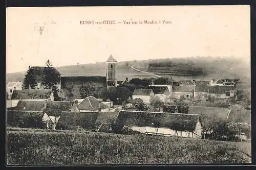 AK Bussy-en-Othe, Vue sur le Moulin à Vent