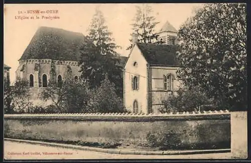 AK Bussy-en-Othe, L`Église et le Presbytère