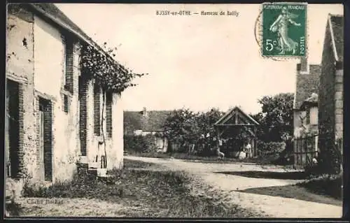 AK Bussy-en-Othe, Hameau de Bailly avec maisons et chemin rural