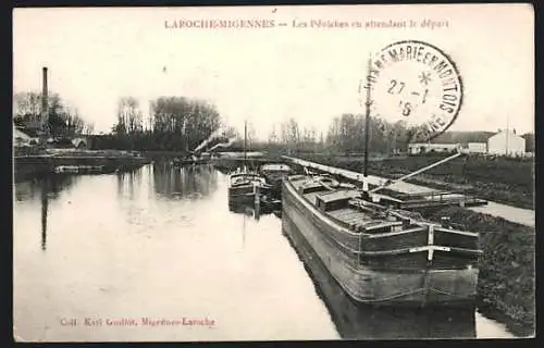 AK Laroche-Migennes, Les Péniches en attendant le départ