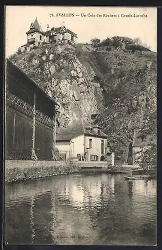 AK Avallon, Un Coin des Rochers à Cousin-Laroche