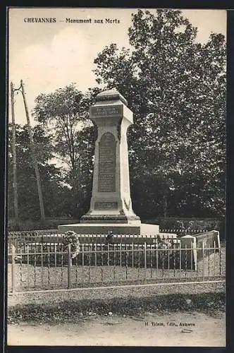AK Chevannes, Monument aux Morts