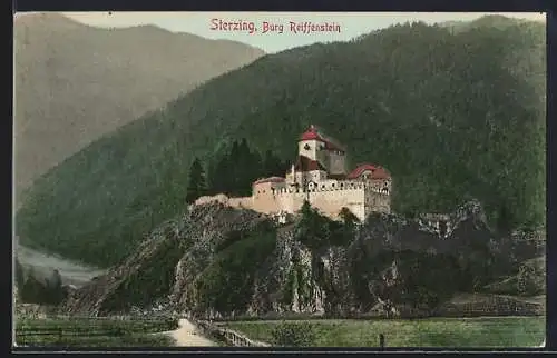 AK Sterzing, Blick auf Burg Reiffenstein