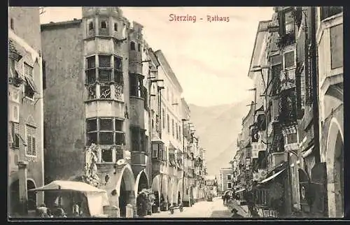AK Sterzing, Rathaus mit Wohnhäusern