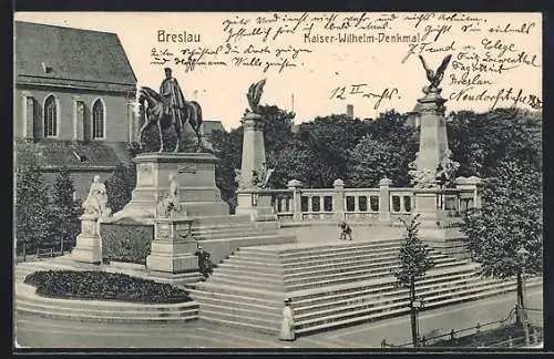 AK Breslau, Kaiserin-Wilhelm-Denkmal