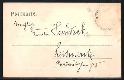 AK Alt-Prags, Ortspartie mit Dürrenstein und Hohe Gaisl