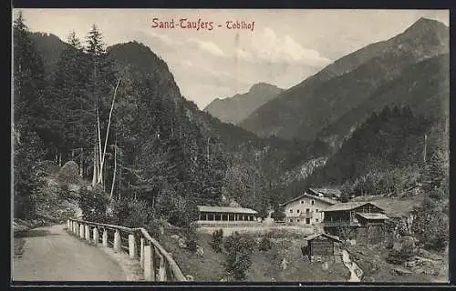 AK Sand-Taufers, Toblhof von einem Wanderweg aus