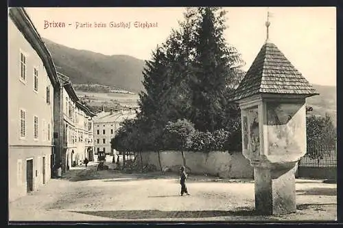 AK Brixen a. E., Partie beim Gasthof Elephant