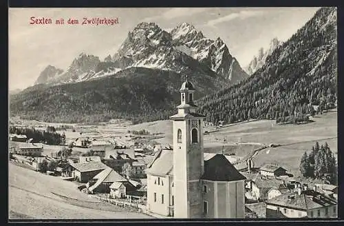 AK Sexten, Kirche gegen Zwölferkogel