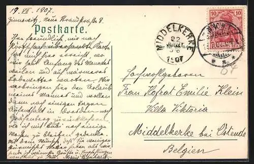 AK Zinnowitz, Blick vom Meer auf den Ort, Segelboote