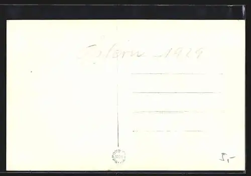 AK Praha, Narodni Museum, Strassenbahn