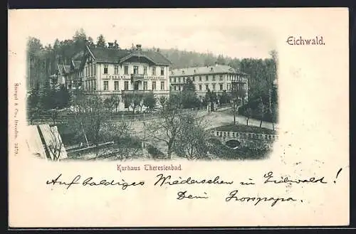 AK Eichwald, Ansicht vom Kur-Hotel Theresienbad