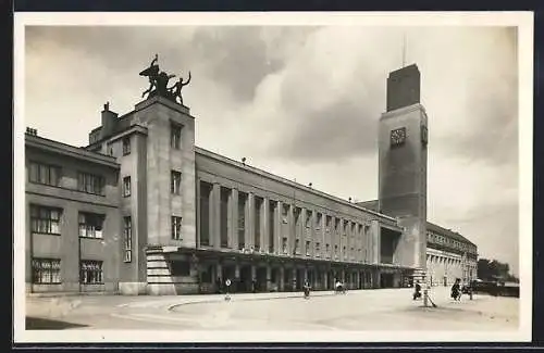 AK Königgrätz-Hradec Kralove, Bahnhof
