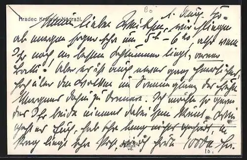 AK Königgrätz-Hradec Kralove, Bahnhof