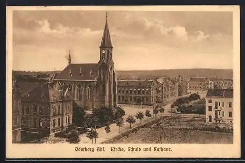 AK Oderberg, Kirche, Schule und Rathaus