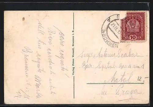 AK Braunau i.B., Die Südseite des Ringplatzes