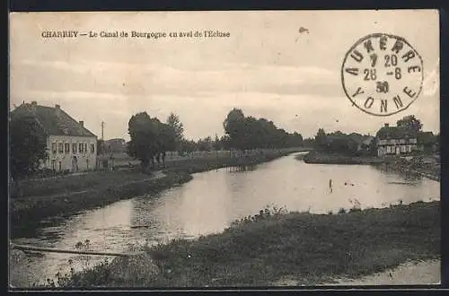 AK Bonnencontre, Charrey, Le Canal de Bourgogne en aval de l`Écluse