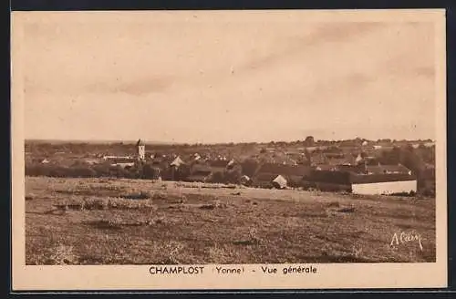 AK Champlost /Yonne, Vue générale