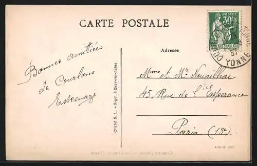 AK Courlon /Yonne, Les bords de l`Yonne