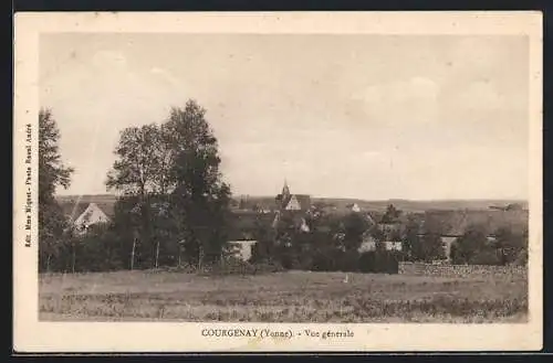 AK Courgenay /Yonne, Vue générale