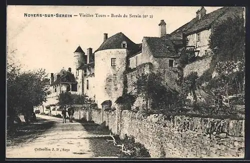 AK Noyers-sur-Serein, Vieilles Tours, Bords du Serein, nº 2