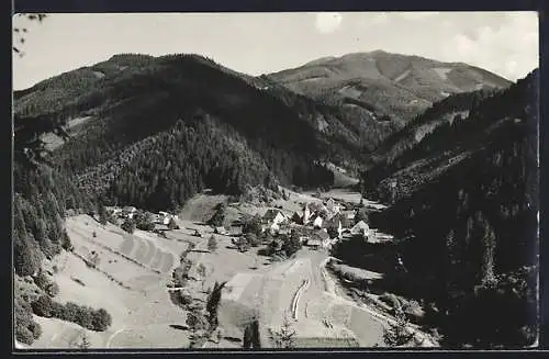 AK Weisskirchen in Steiermark, Klein-Feistritz, Blick aus der Vogelschau auf den Ort