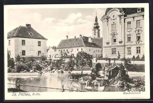 AK St. Pölten /N.-Oe., Bischofsteich