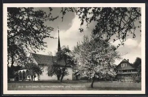 AK Sempach, Schlachtkapelle und Wirtschaft
