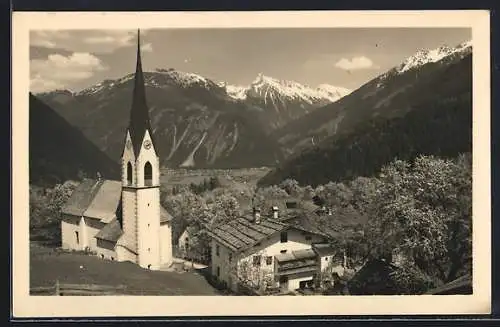 AK Finkenberg / Zillertal, Hausansicht mit Kirche
