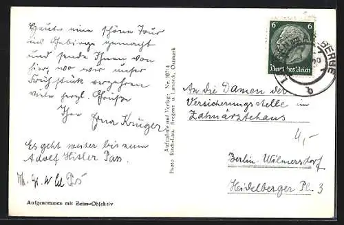 AK Stuben a. A., Strassenpartie am Gasthof Post