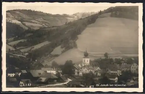 AK Breitenau am Hochlantsch, St. Jakob bei Mixnitz mit Umgebung aus der Vogelschau
