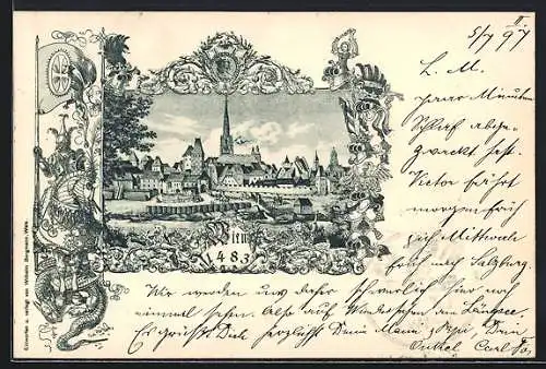 AK Alt-Wien, Ortsansicht im Jahre 1483