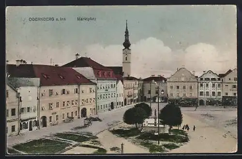 AK Obernberg a. Inn, Marktplatz