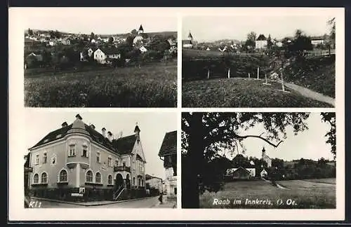 AK Raab im Innkreis, Strassenpartie, Ortsansicht