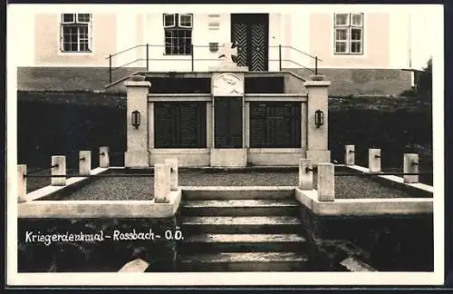 AK Rossbach /O. Ö., Kriegerdenkmal