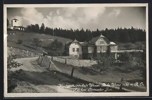 AK Stollhof /Nieder-Österreich, Alpengasthof Wieser, Hohe Wand