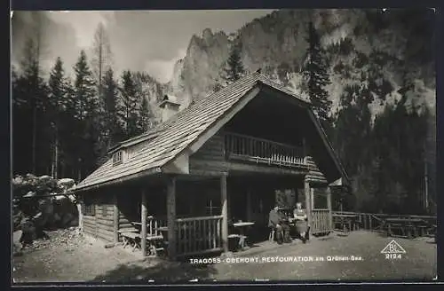 AK Tragöss-Oberort, Restaurant am Grünen-See