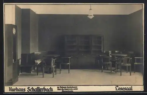 AK Bad Schallerbach, Kurhaus, Lesesaal, Innenansicht