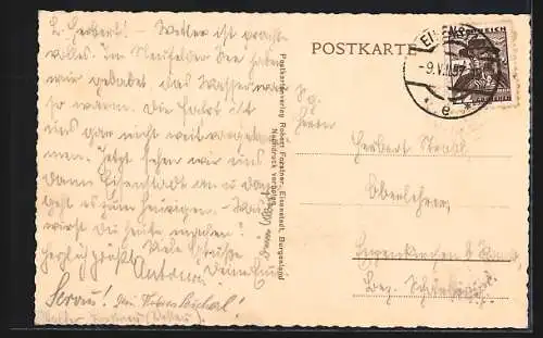 AK Eisenstadt, Regierungsgebäude mit Strassenpartie