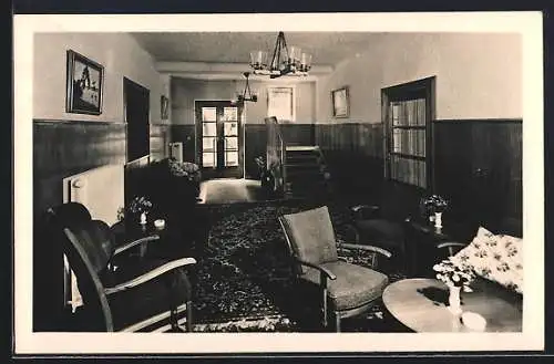 AK Wien-Mauer, Erholungsheim R. D. B. Haus am Wienerwald, Waldgasse 16, Innenansicht