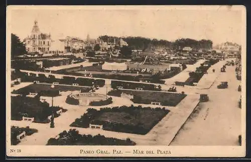 AK Mar Del Plata, Paseo Gral. Paz