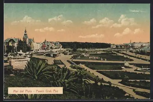 AK Mar del Plata, Paseo Gral. Paz