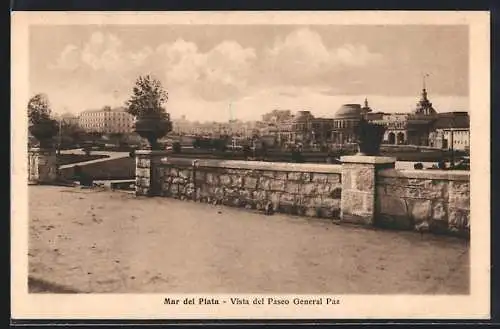 AK Mar del Plata, Vista del Paseo General Paz